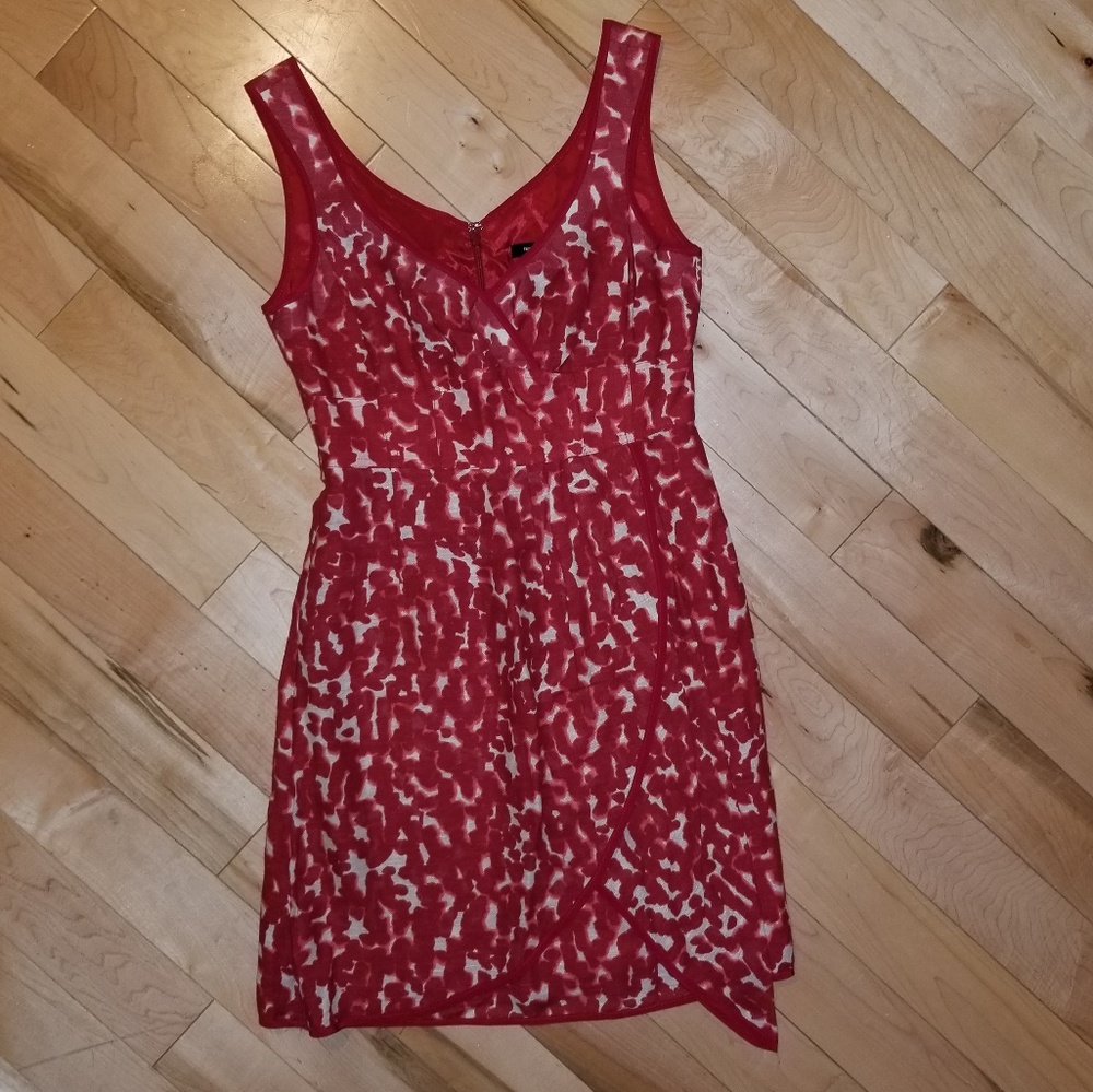 👗 Nanette Lepore In The Wild red dress size 2 animal print sleeveless - Picture 2 of 8